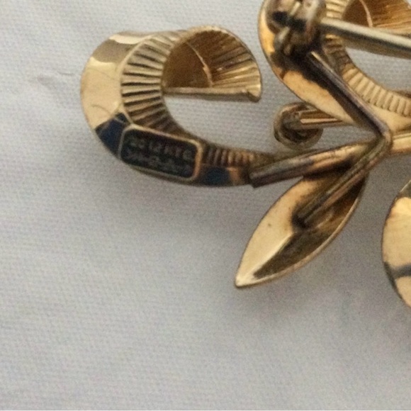 Vintage Pin Real Pearls marked /20 12 KTG - Picture 5 of 5